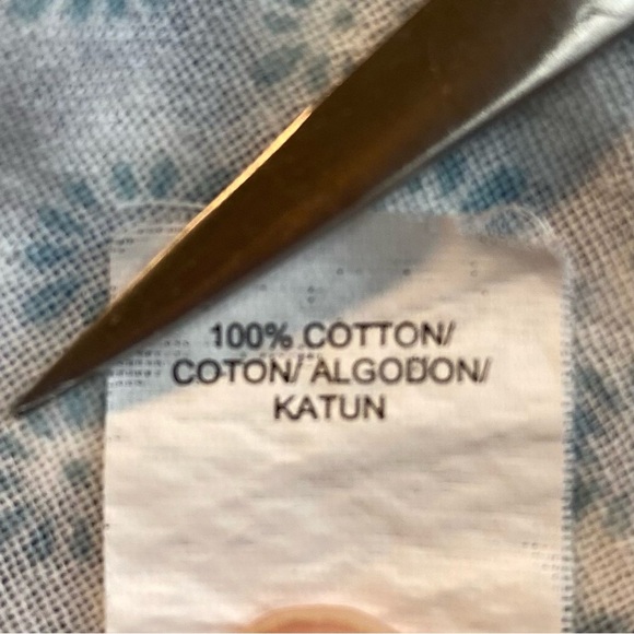 Lucky Brand Handcrafted Blues & White Plaid Blouse Top Pullover Sz Small - Picture 12 of 16